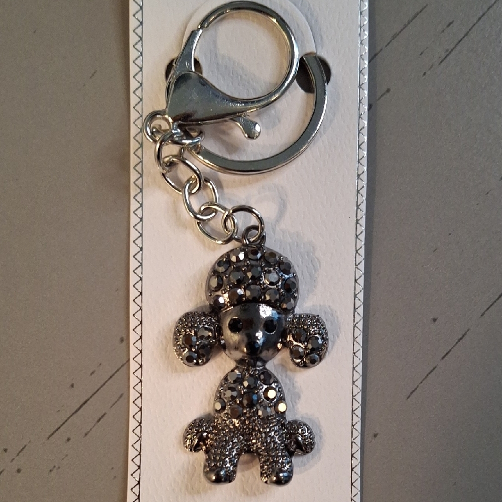 Silver Poodle Keychain/Purse Charm 10 Available